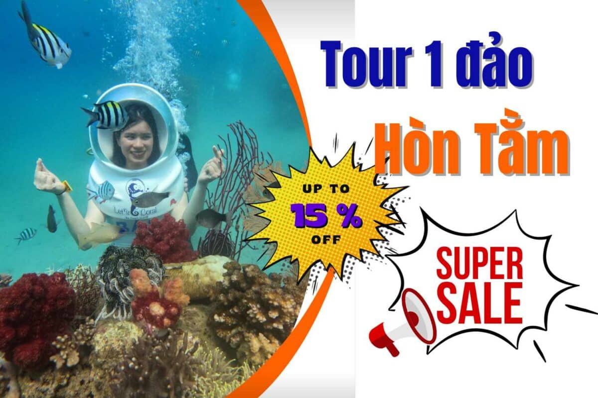 Tour 1 đảo Hòn Tằm Nha Trang